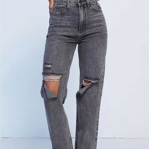 PacSun Women's Gray Distressed Skinny Jeans